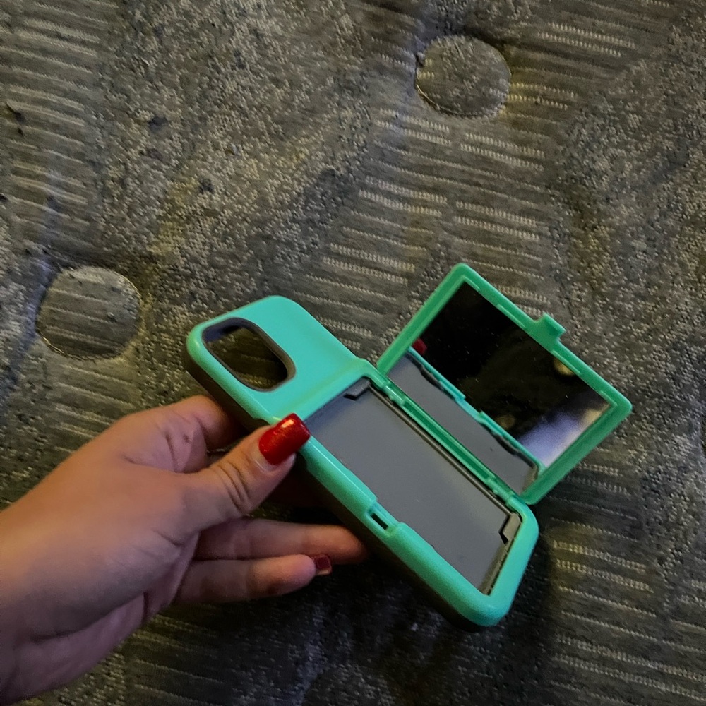 Mint Green Phone Case with Mirror
